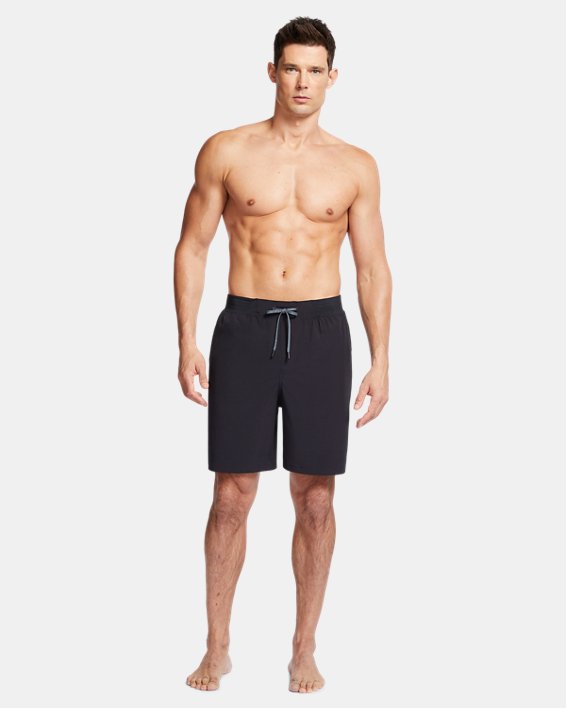 Men's UA Comfort Waistband Notch Shorts, Black, pdpMainDesktop image number 3
